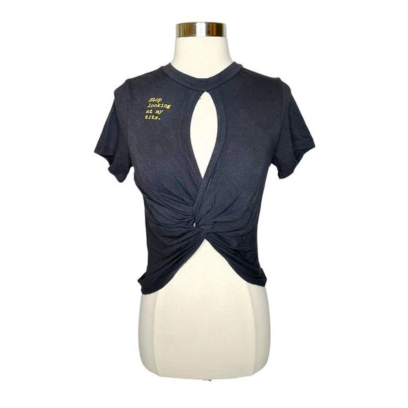 Boys Lie Tear Drop Charcoal Tee - Size Large - Picture 1 of 7